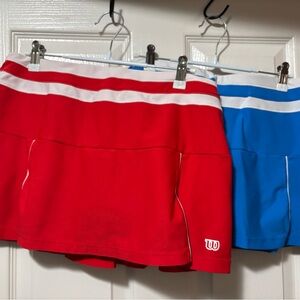 Wilson Tennis Skirts (Red & Blue) | Bundle